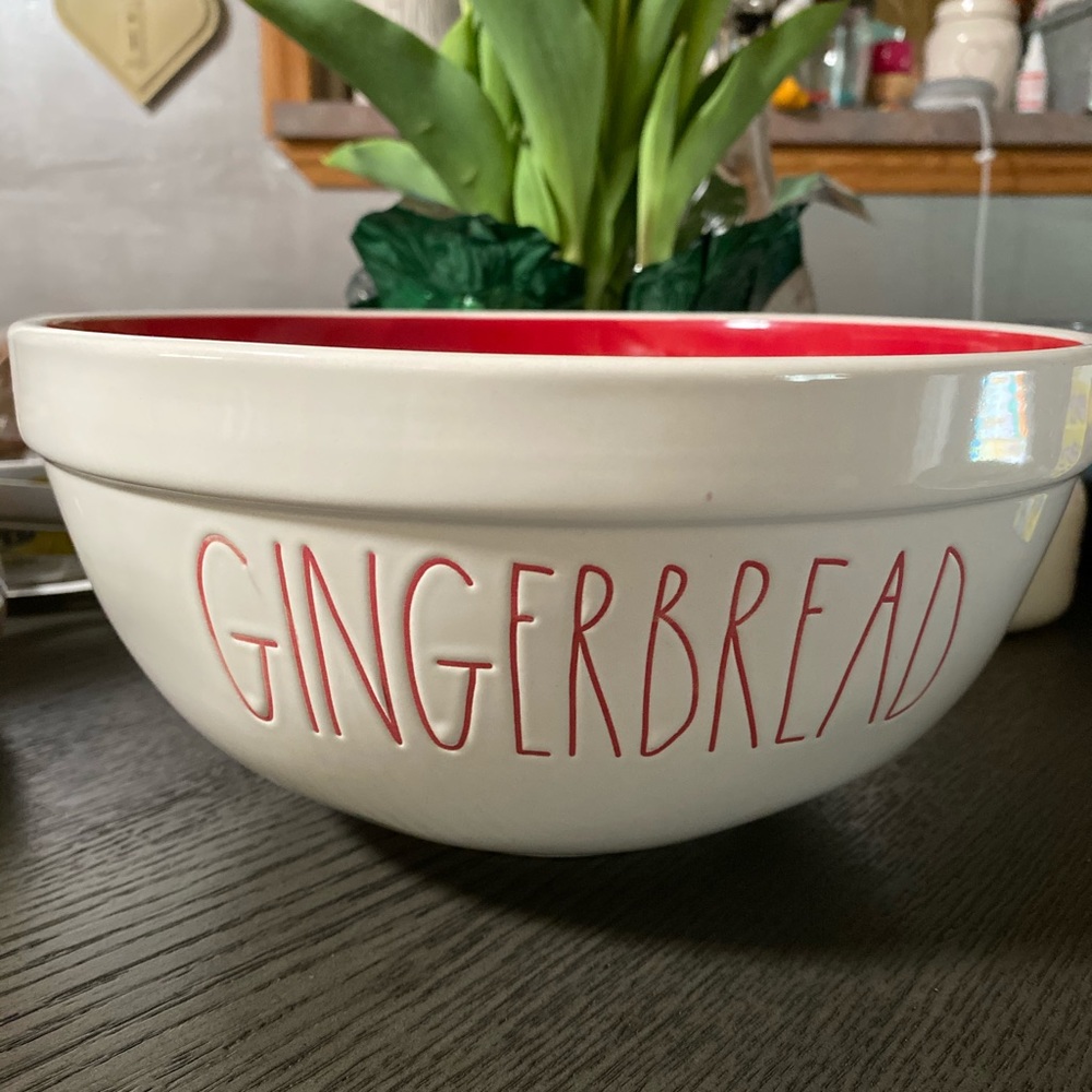 Rae Dunn ceramic Gingerbread mixing bowl